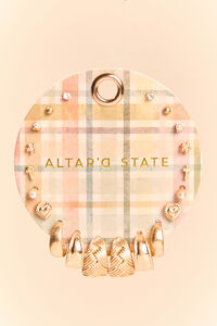 Plaid Mixed Earring Set - Altar'd State