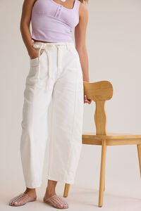 Raeleigh Tie Eyelet Pants Detail 2 - Altar'd State