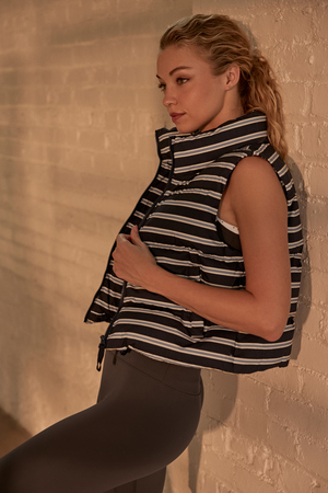 Stripe Circuit Puff Vest - Altar'd State - 