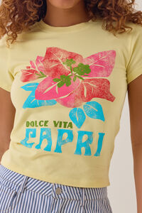 Dolce Vita Baby Tee Detail 2 - Altar'd State