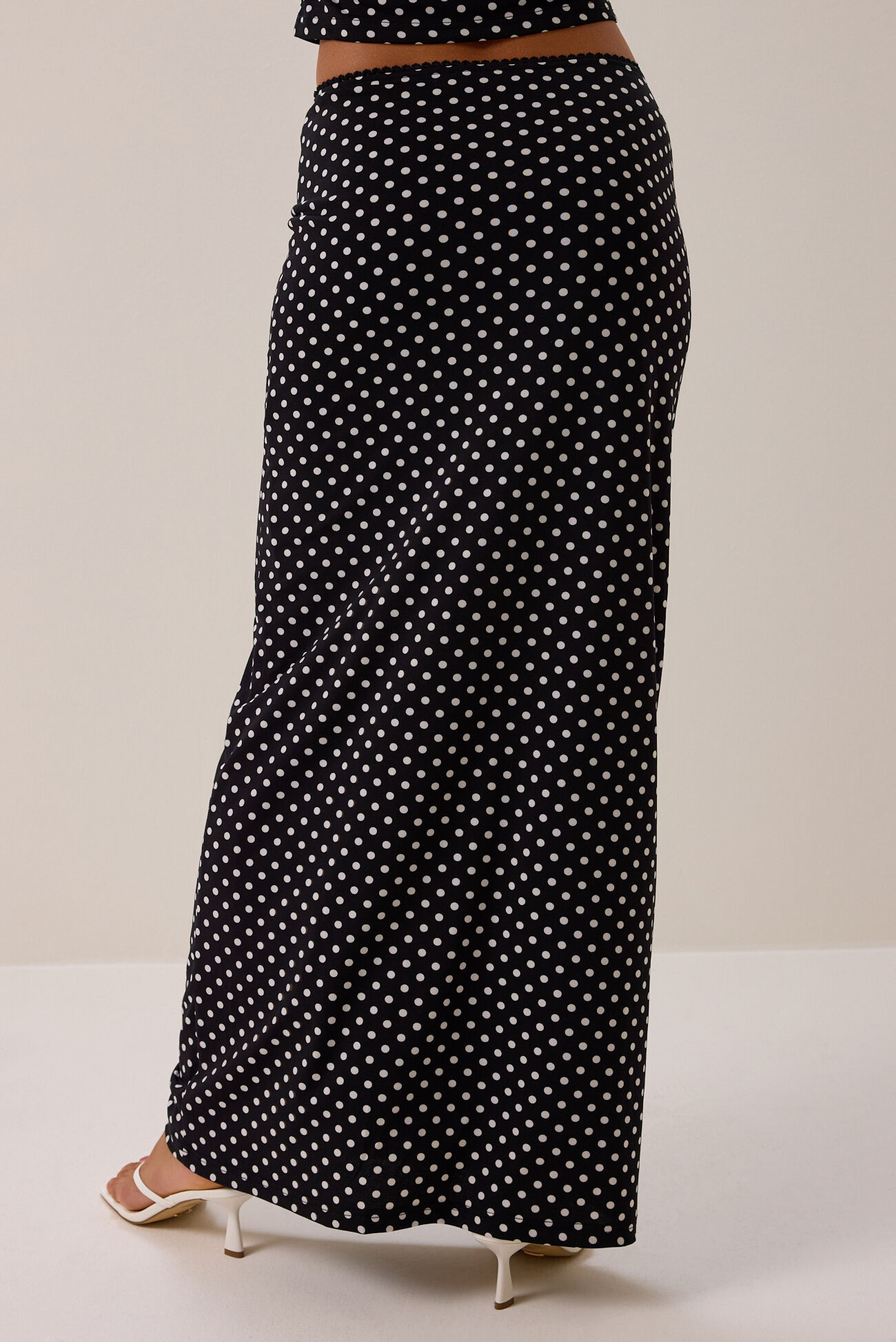Priscilla Polka Dot Maxi Skirt