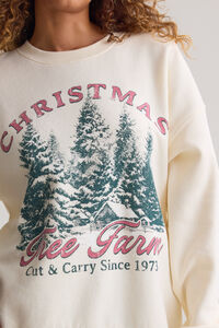 Christmas Tree Farm Graphic Sweatshirt Detail 2 - Altar'd State