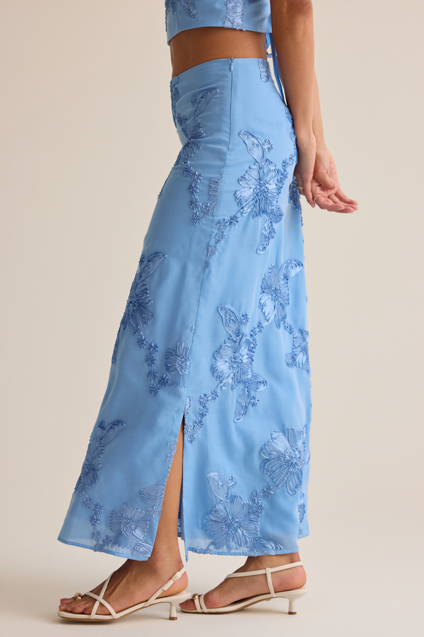 Audrey Floral Maxi Skirt Detail 7 - Altar'd State