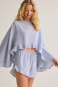 Elliann Stripe Boho Top Detail 4 - Altar'd State