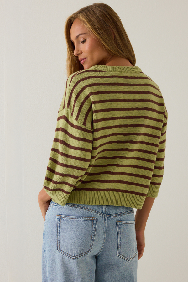 Tammy Striped Dolman Sweater Detail 7 - Altar'd State