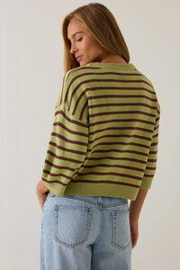 Tammy Striped Dolman Sweater Detail 7 - Altar'd State