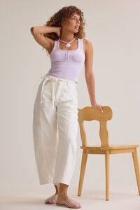 Raeleigh Tie Eyelet Pants - Altar'd State