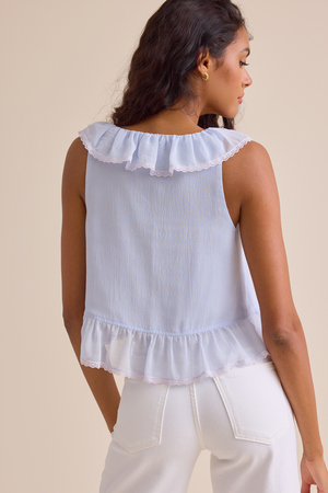 Lara Chiffon Ruffle Tank - Altar'd State - 