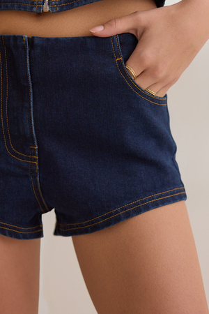 Rori Denim Mini Shorts - Altar'd State - 