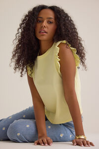 Elaine Ruffle Top in Yellow | Altar'd State