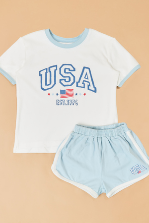 USA Top and Short Set - Altar'd State - 