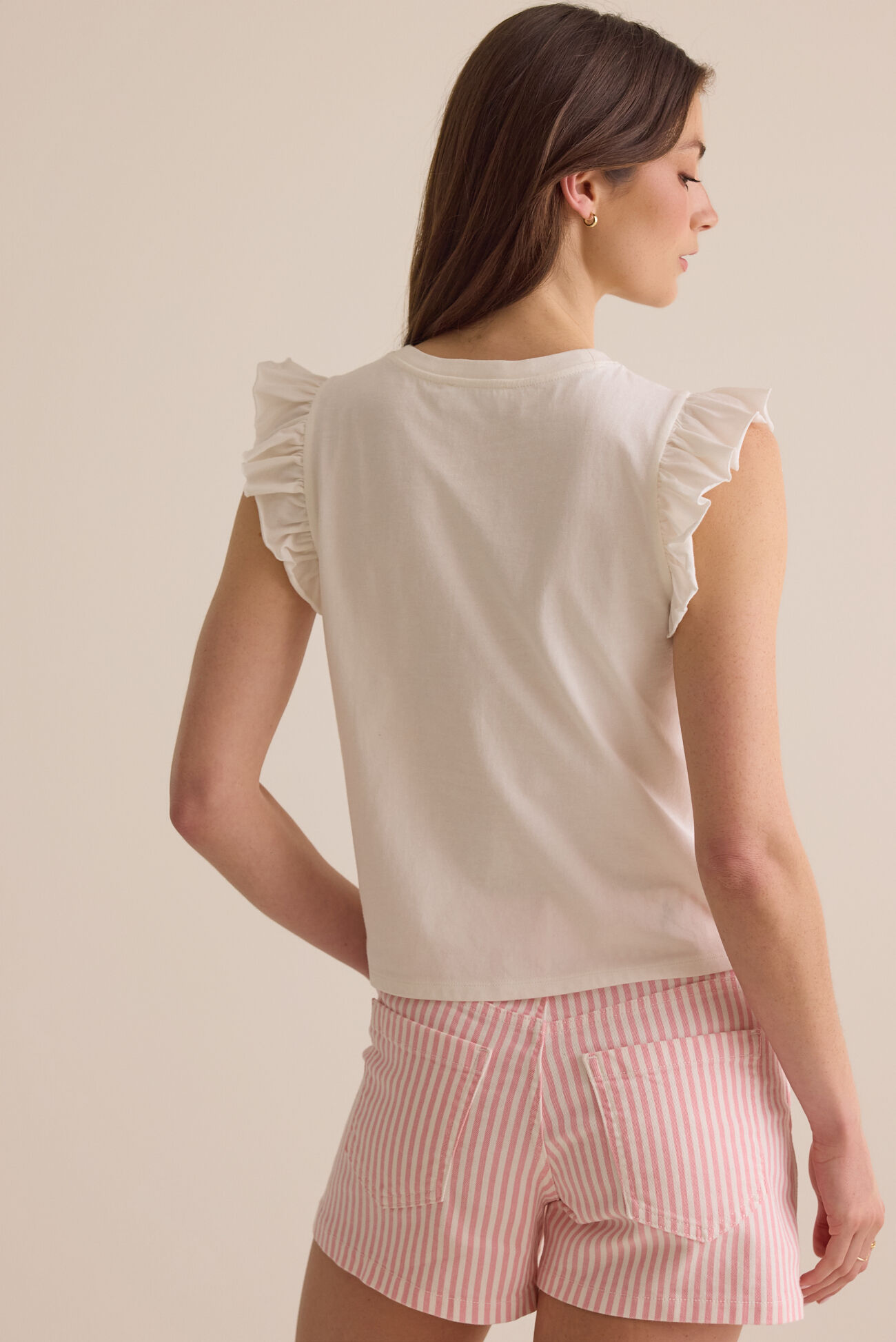 Elaine Ruffle Top