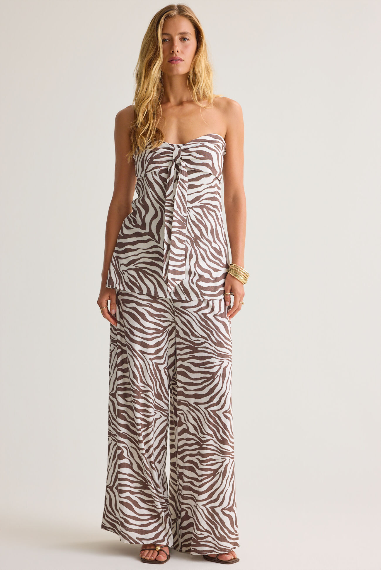 Diane Zebra Long Line Tube Top
