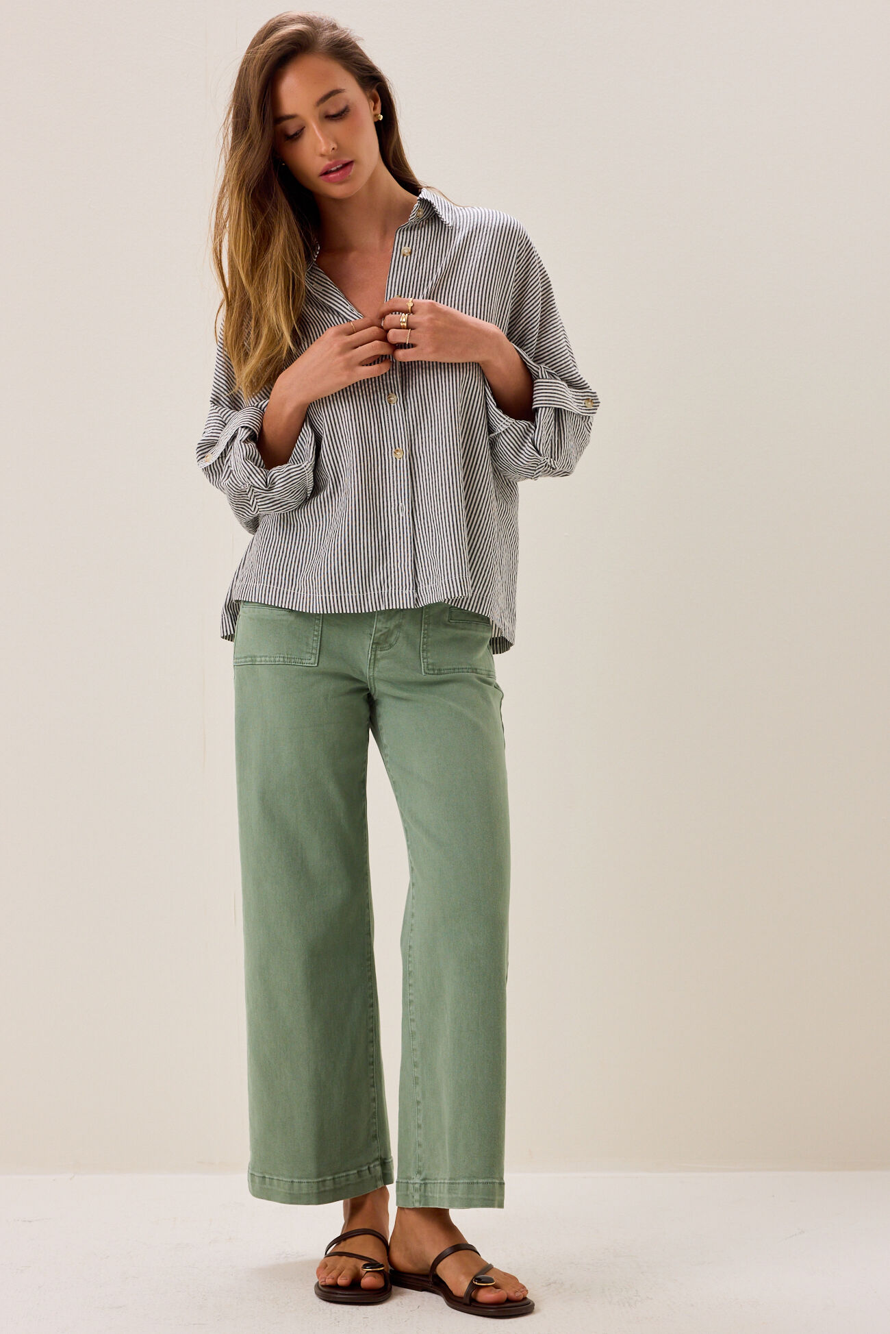 Garner Wide Leg Denim Pant