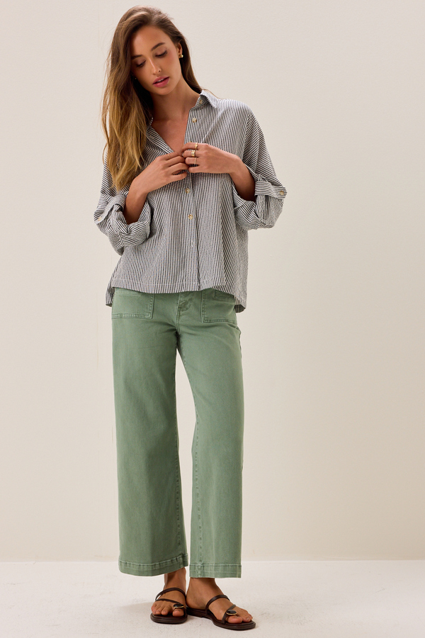 Garner Wide Leg Denim Pant Detail 3 - Altar'd State