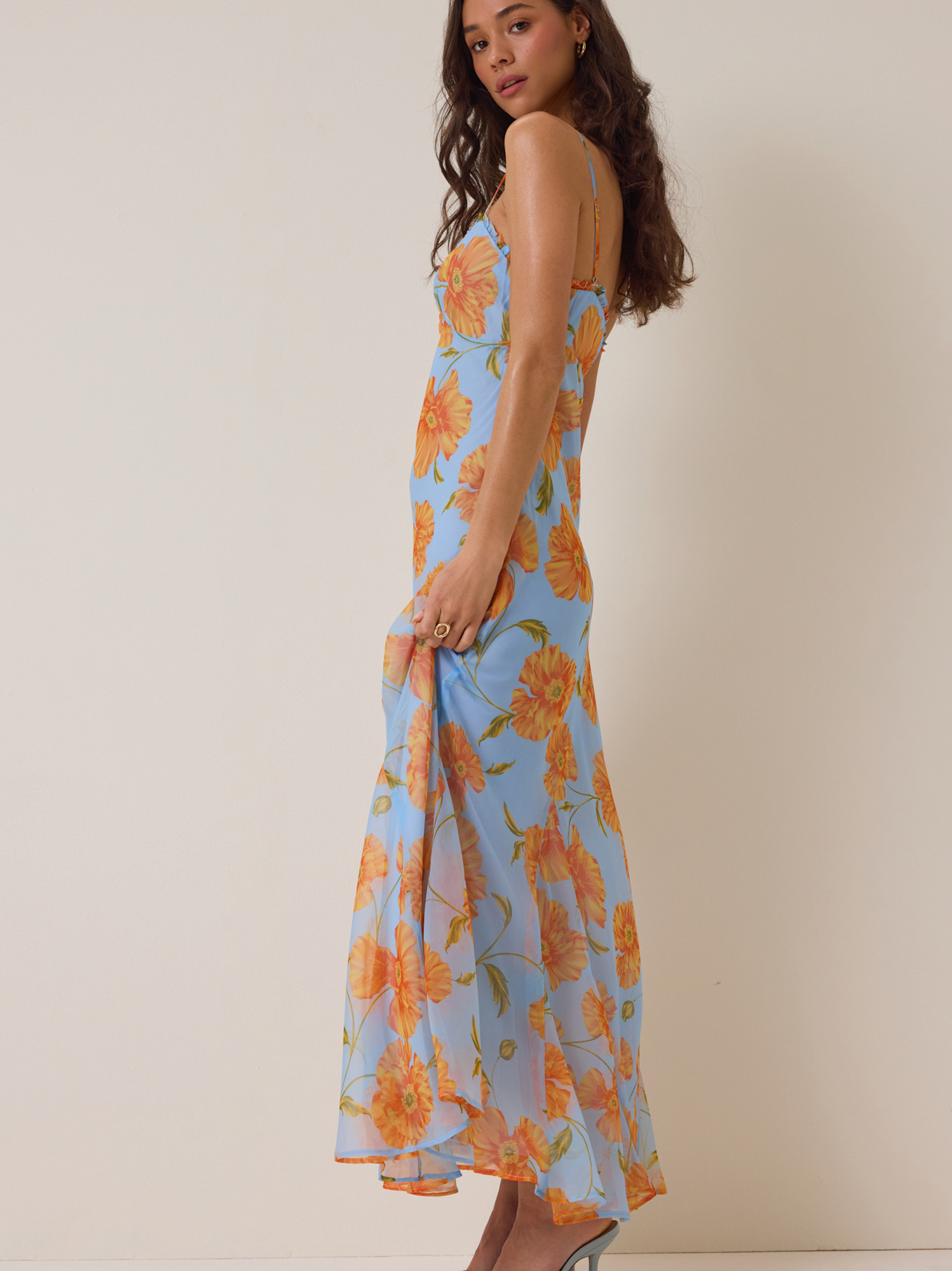 blue off the shoulder prom dress Ella Light Blue Off Shoulder Formal Dress - US 2