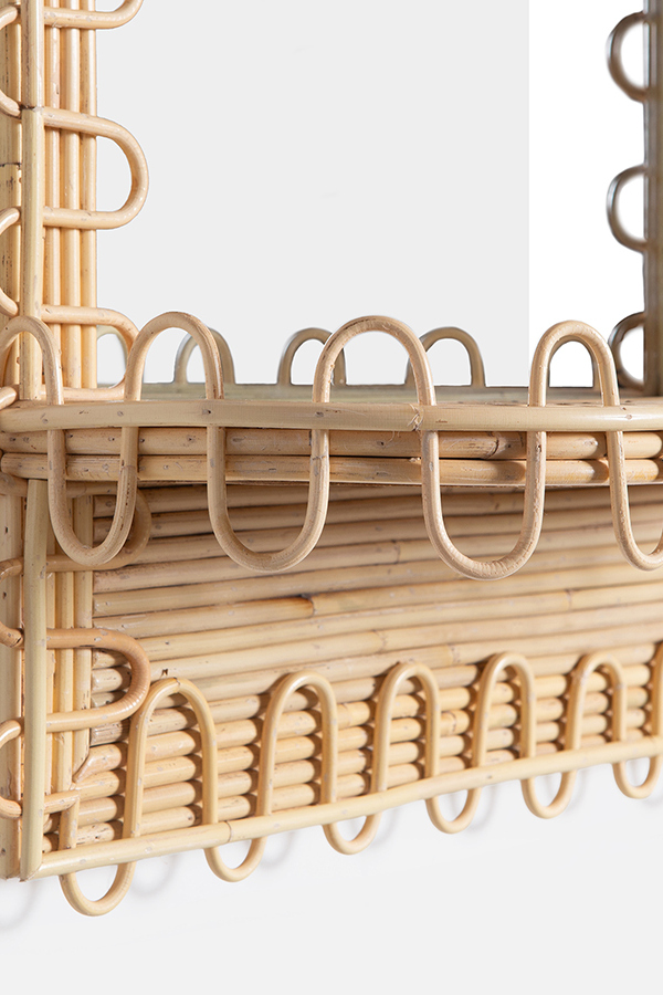 Cora Woven Shelf Mirror Detail 6 - Altar'd State