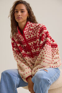 Angelina Fairisle Sherpa Detail 6 - Altar'd State