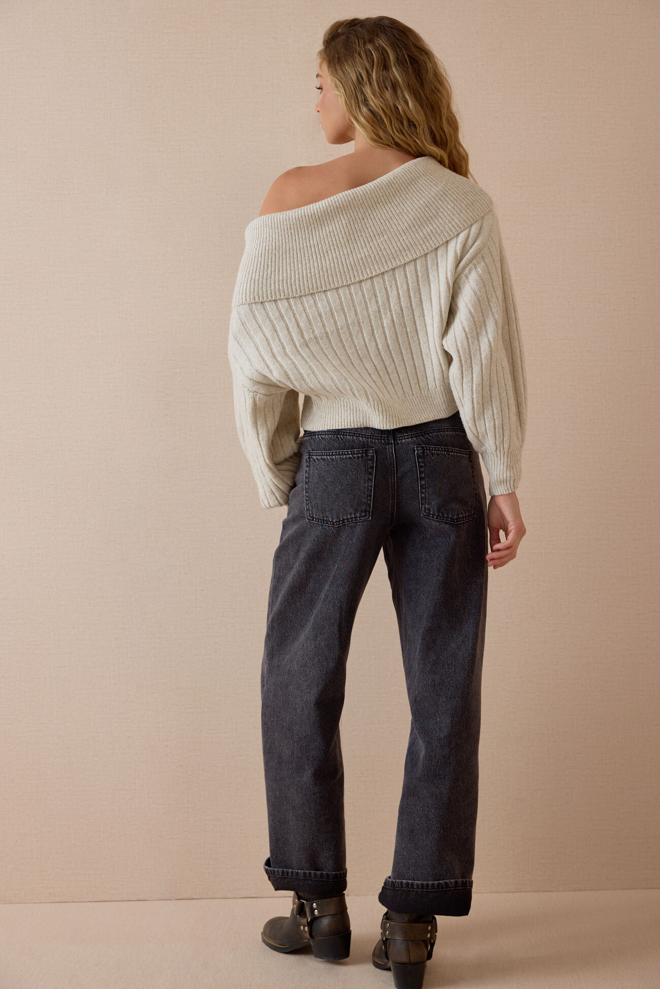 Daphne Fold Over Sweater