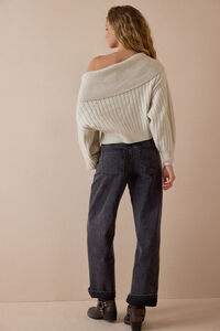 Daphne Fold Over Sweater Detail 5 - Altar'd State