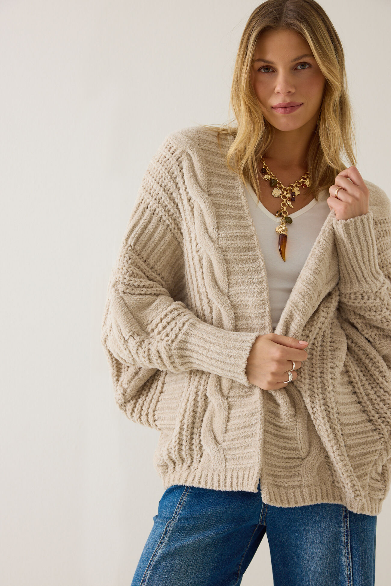 Luna Open Front Cardigan