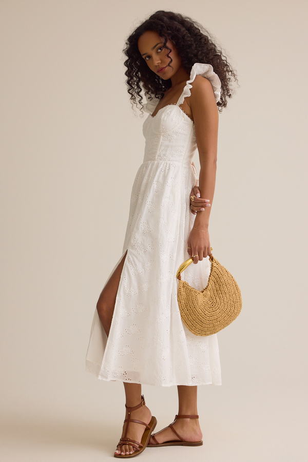 Maribel Eyelet Maxi Dress Detail 2 - Altar'd State