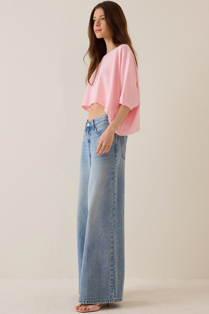 McKenna Oversized Boxy Crop Tee - Altar'd State