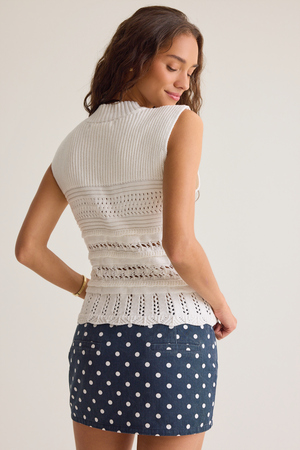 Emmeline Mock Neck Vest - Altar'd State - 