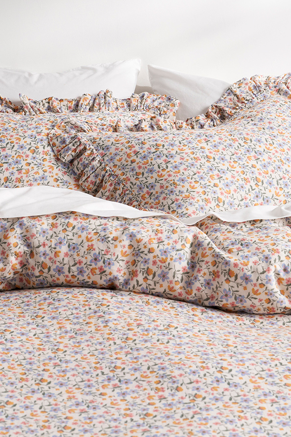 Bree Floral Cotton Duvet Cover Detail 1 - Altar'd State