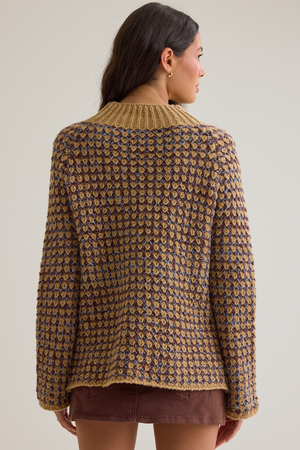 Nancy Textured Mock Neck Sweater - Altar'd State - 