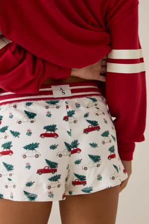 Christmas Cars Lounge Shorts - Altar'd State