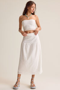 Hayes Eyelet Midi Skirt - Altar'd State