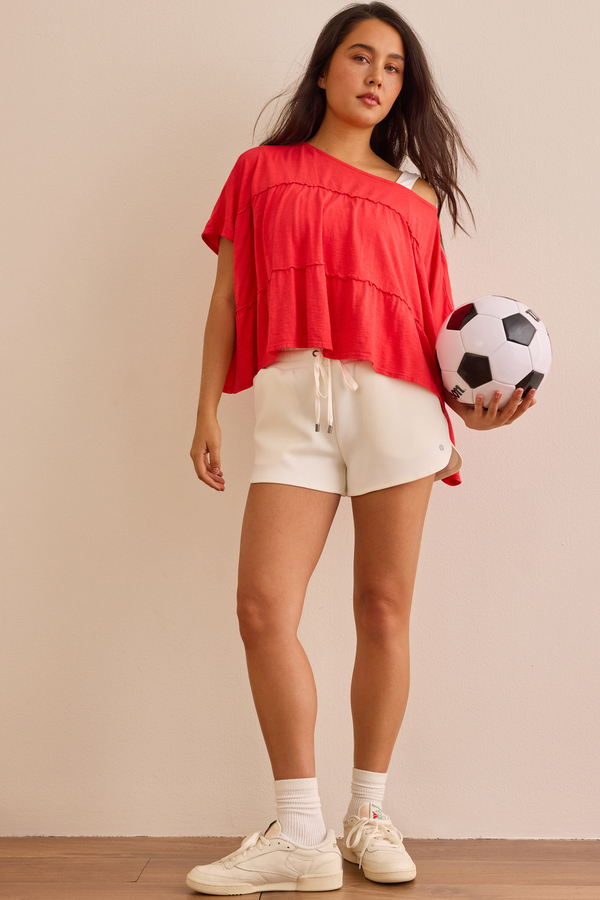 Zen Ruffle Tee Detail 2 - Altar'd State