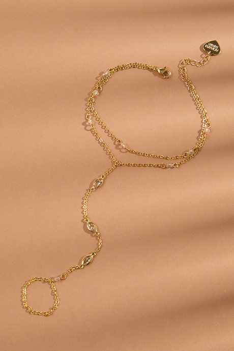 18K Gold Layered Hand Chain - Altar'd State