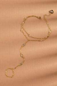 18K Gold Layered Hand Chain Detail 2 - Altar'd State