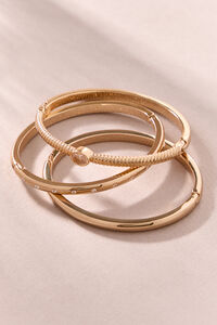 Gold Bezel Bangle Set - Altar'd State