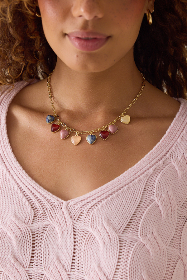 Heart Charm Necklace - Altar'd State