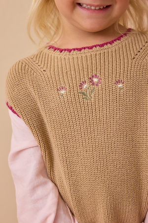 Florence Floral Embroidered Sweater - Altar'd State - 