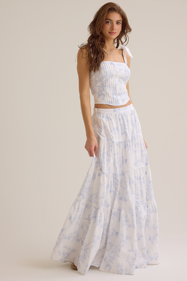 Catherine Floral Midi Skirt - Altar'd State