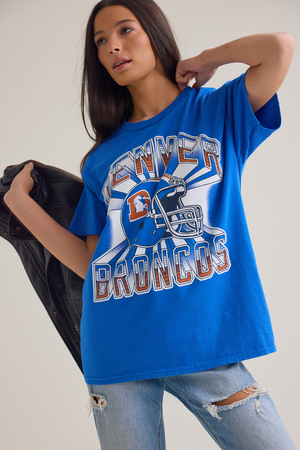 Denver Broncos Oversized Graphic Tee - Altar'd State - 