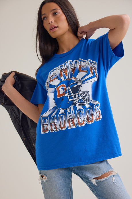 Denver Broncos Oversized Graphic Tee - Altar'd State