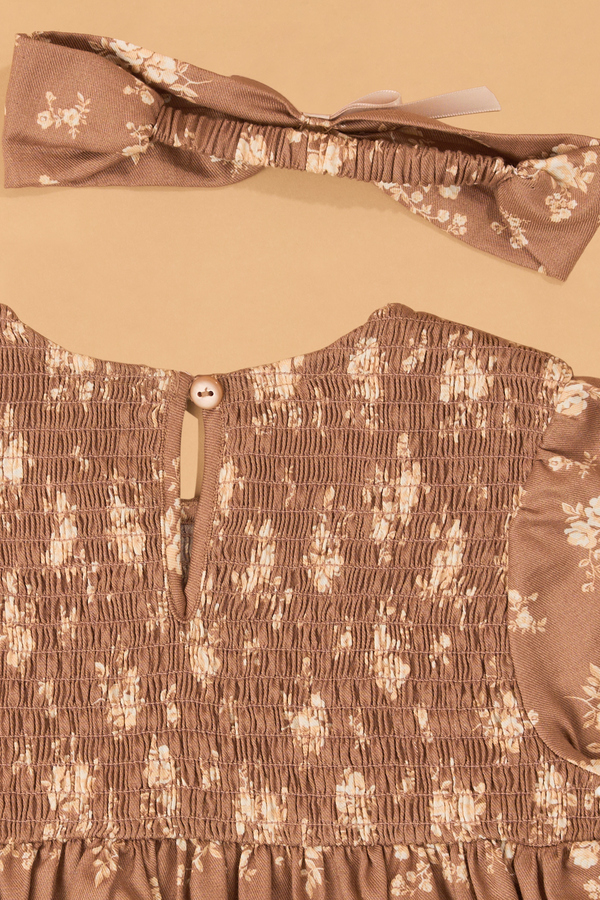 Elise Floral Puff Sleeve Dress Detail 3 - Altar'd State