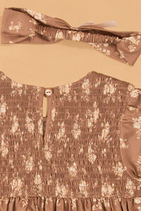 Elise Floral Puff Sleeve Dress Detail 3 - Altar'd State