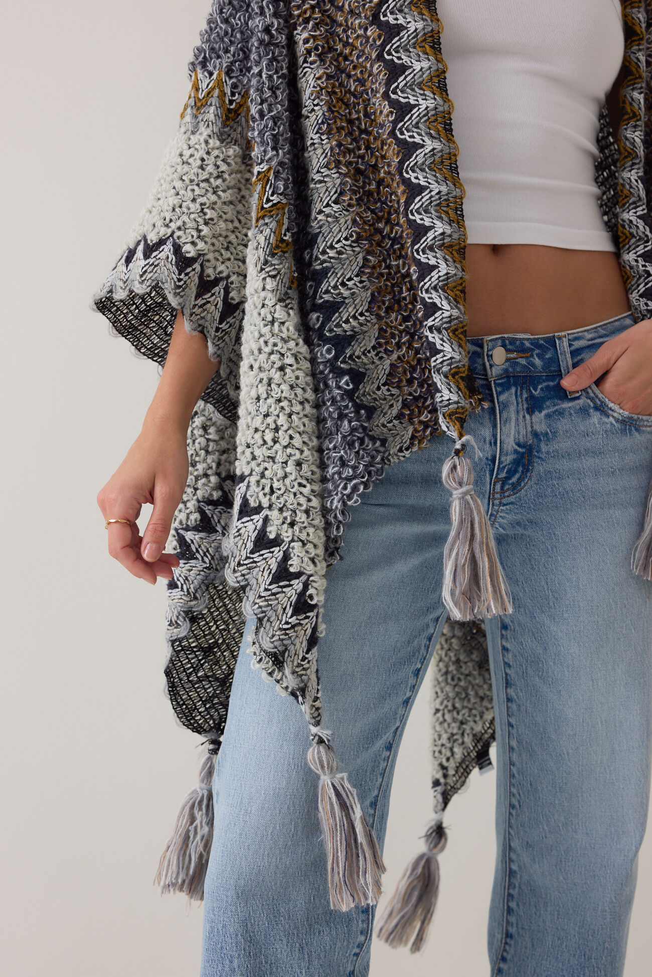 Auburn Knit Poncho