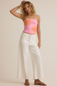 Suri Hibiscus Tube Top Detail 4 - Altar'd State