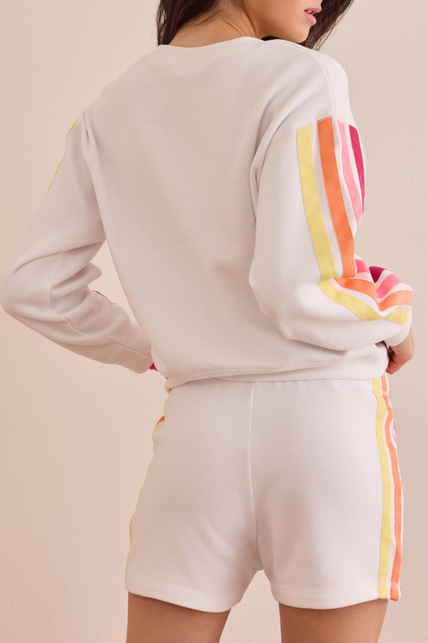 Hot Shot Stripe Shorts Detail 4 - Altar'd State