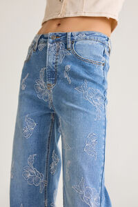 Iris Embroidered Jeans Detail 3 - Altar'd State