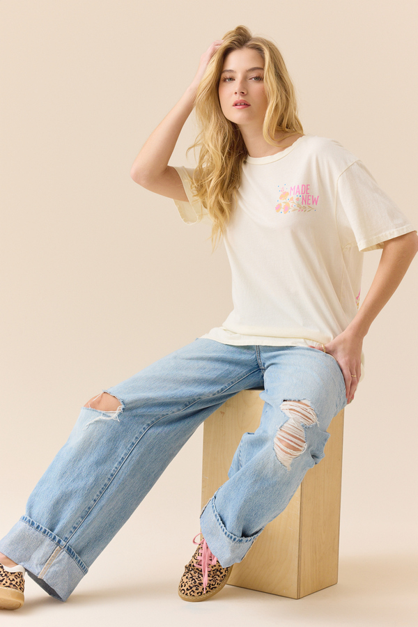 All Things New Graphic Tee Detail 3 - Altar'd State