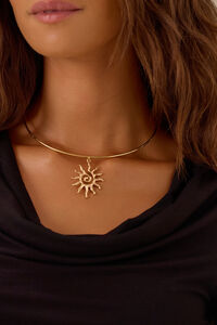 Gemma Sun Dial Necklace - Altar'd State