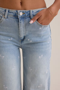 Edie Floral Embroidered Jeans Detail 2 - Altar'd State